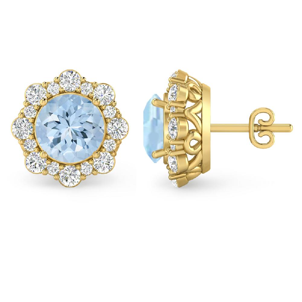 Yellow Gold - Aquamarine