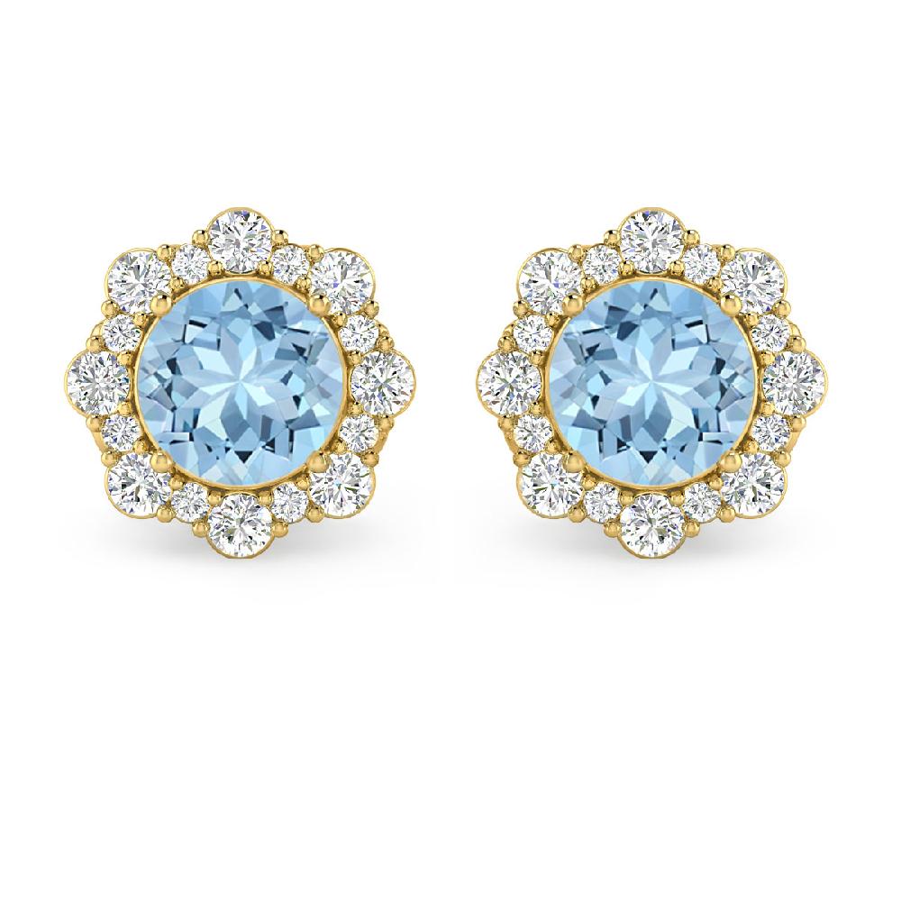 Yellow Gold - Aquamarine