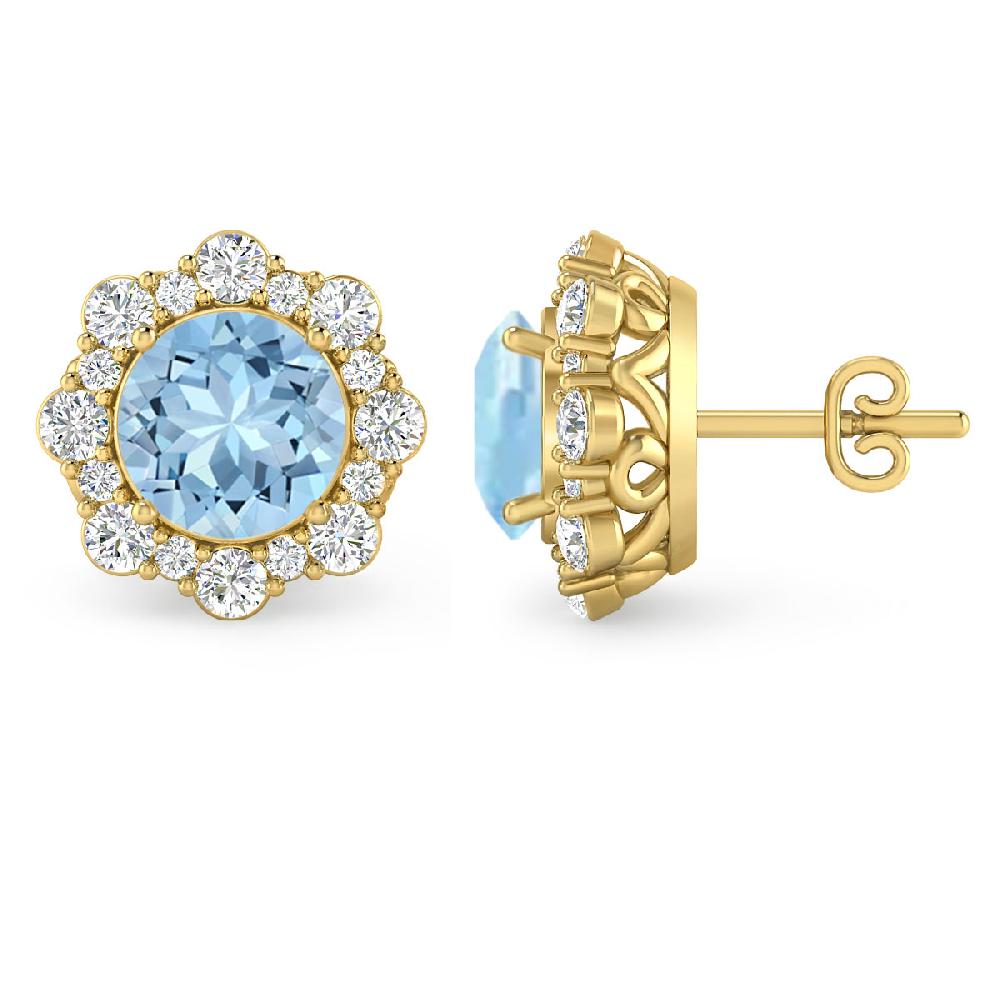 Yellow Gold - Aquamarine