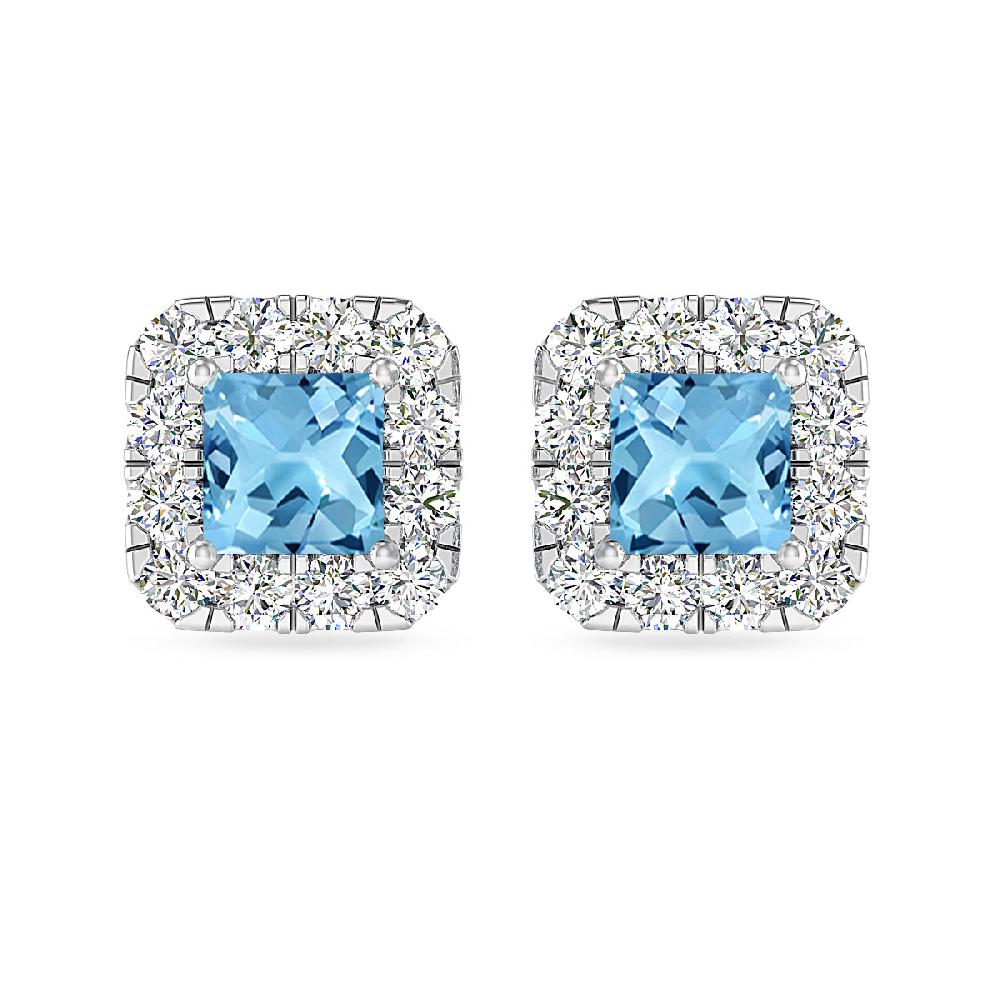 White Gold - Blue Topaz