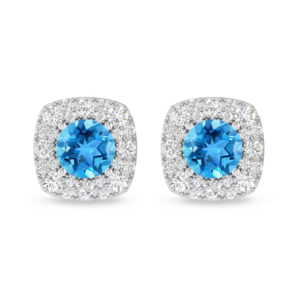 White Gold - Blue Topaz