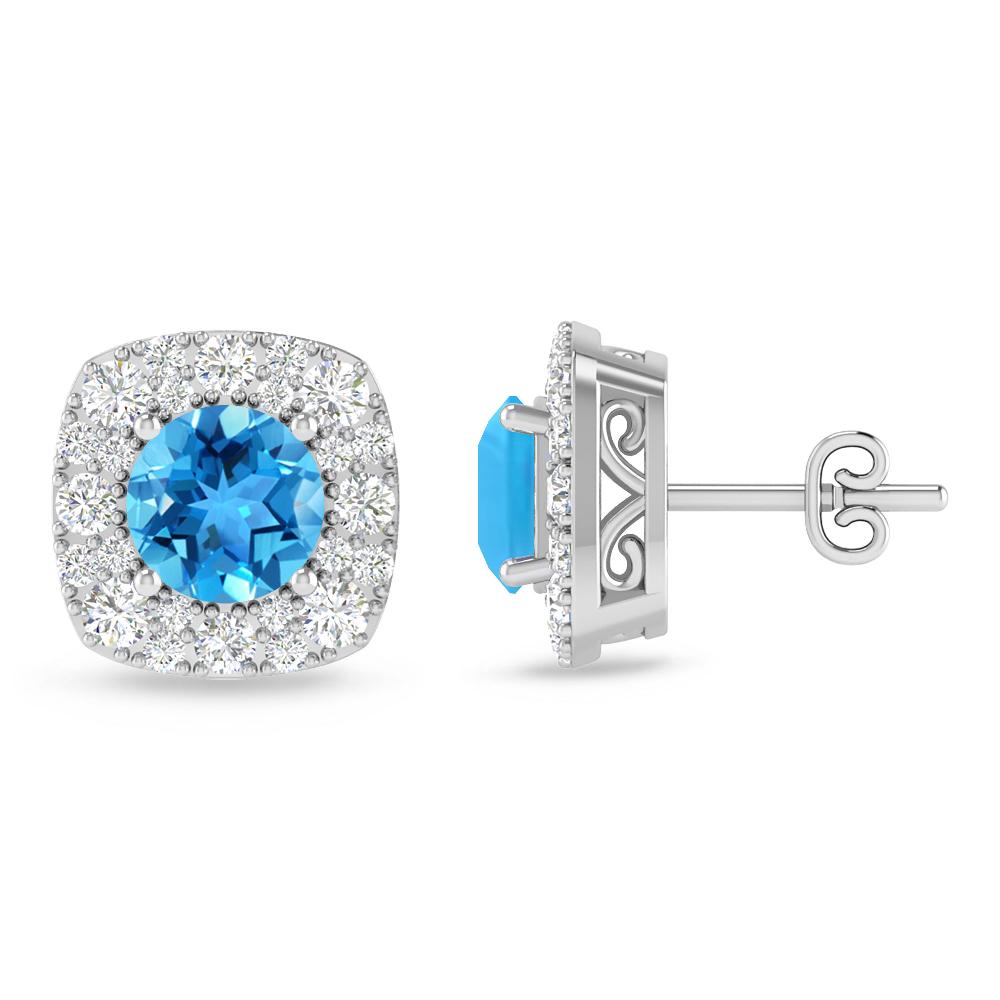 White Gold - Blue Topaz