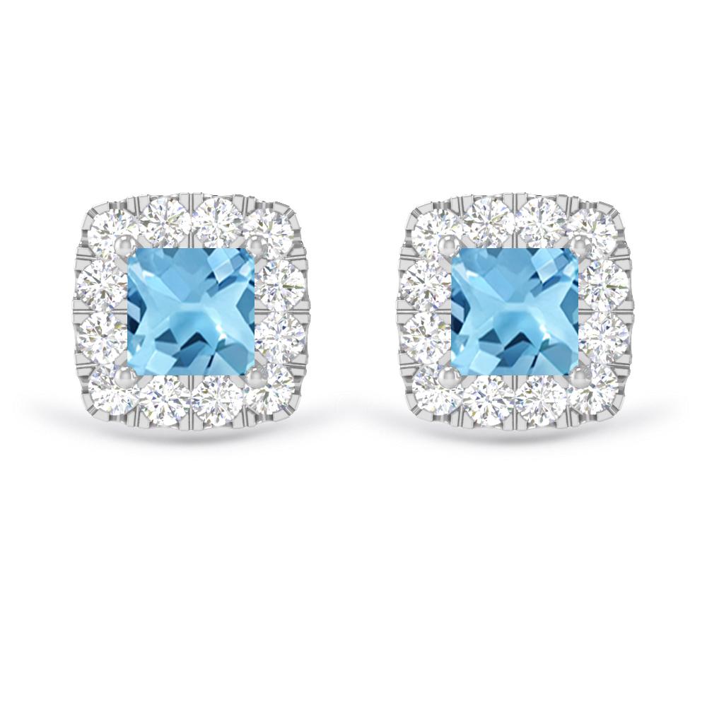 White Gold - Blue Topaz