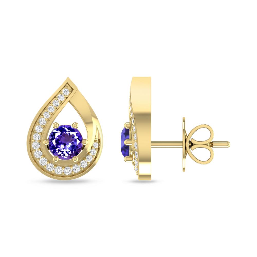 Yellow Gold - Tanzanite