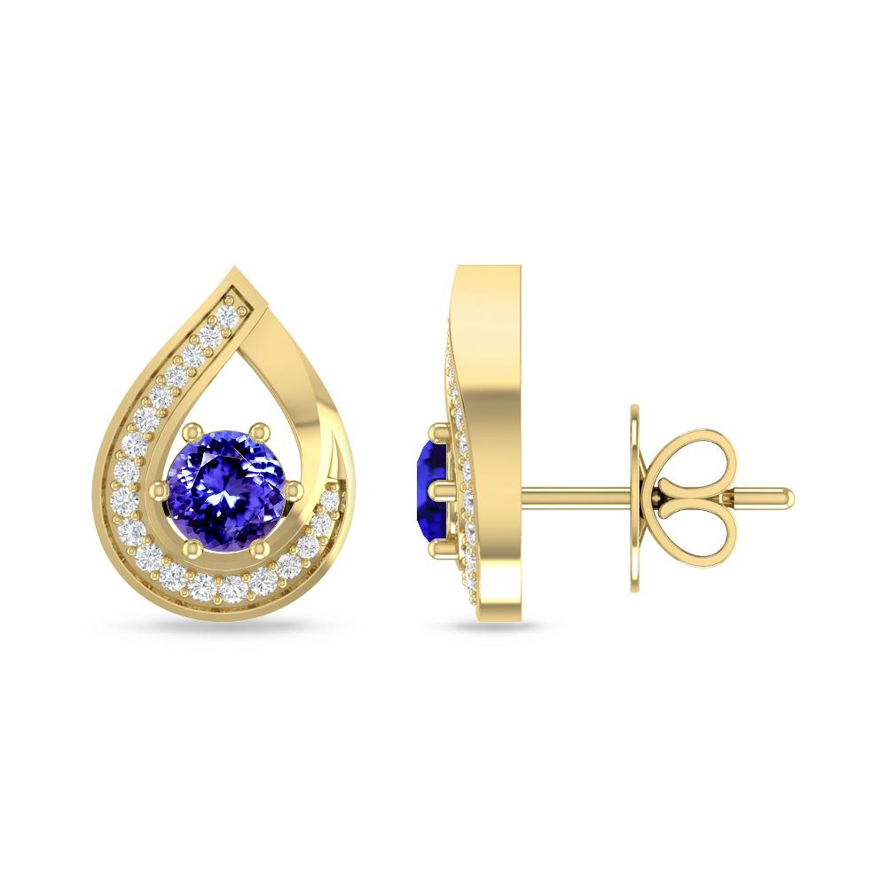 Yellow Gold - Tanzanite