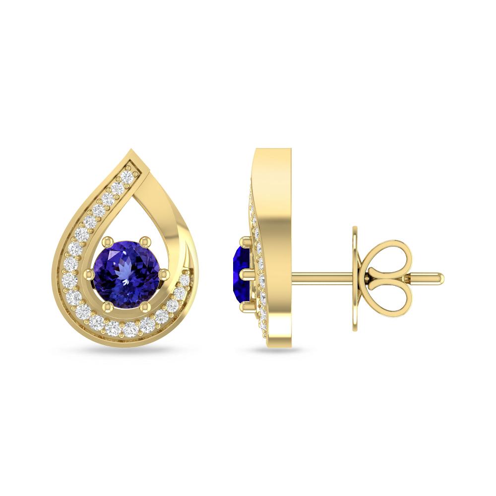 Yellow Gold - Tanzanite