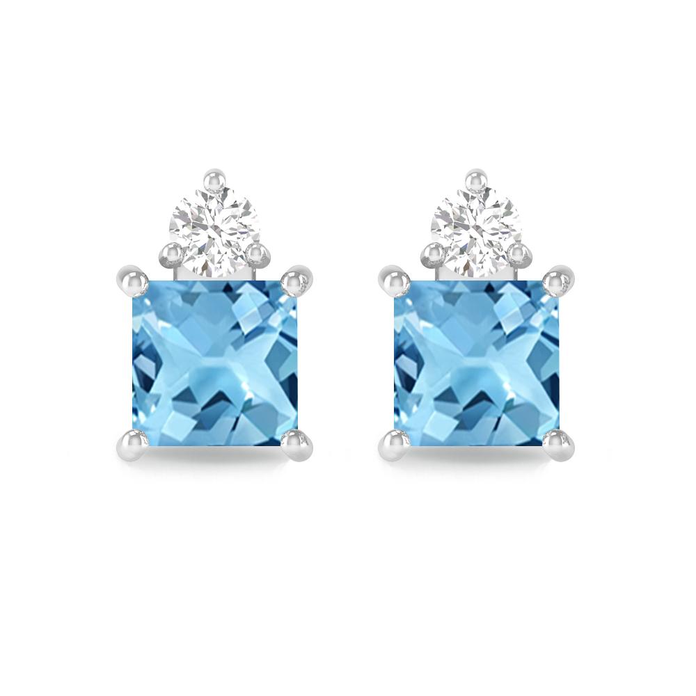 White Gold - Blue Topaz