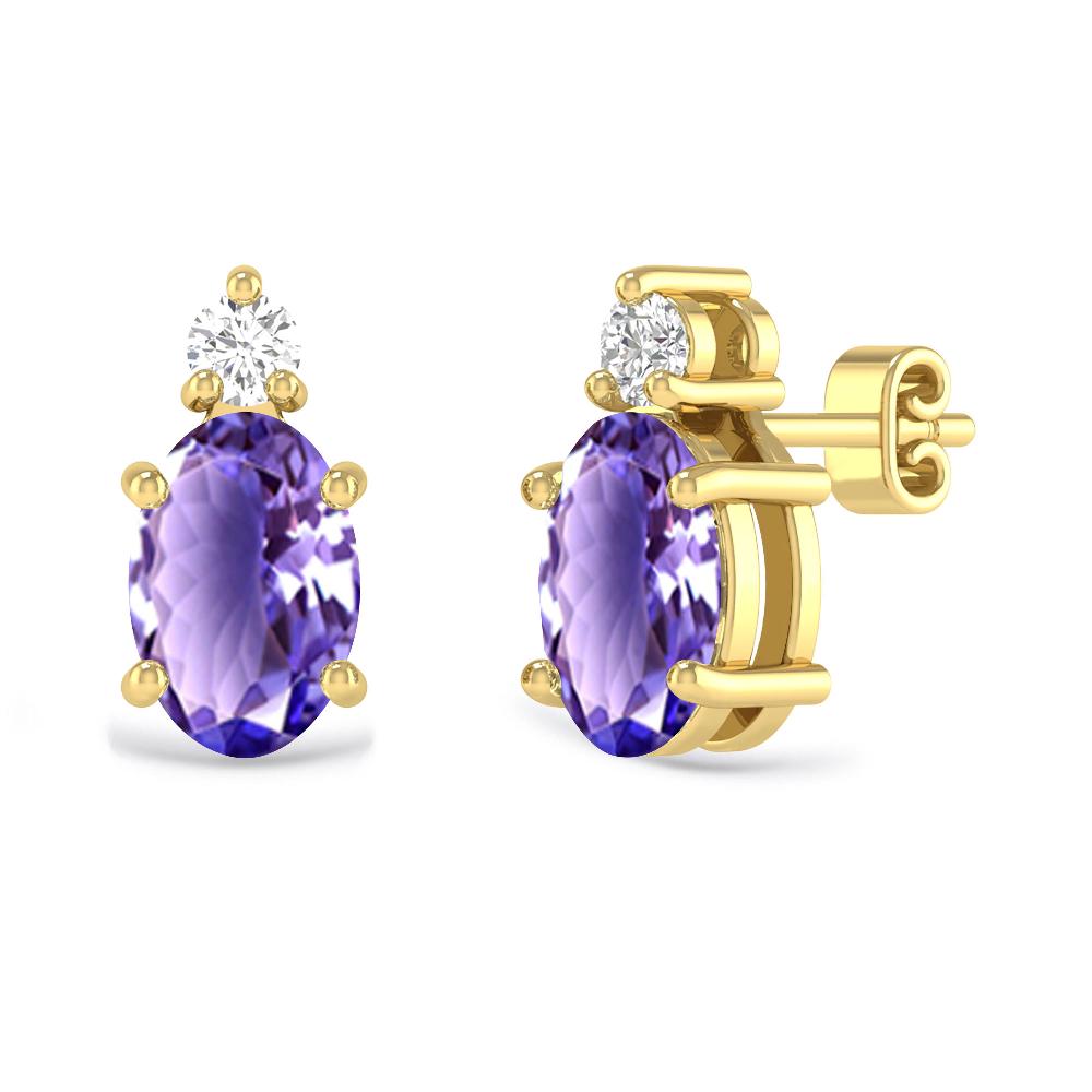 Yellow Gold - Tanzanite