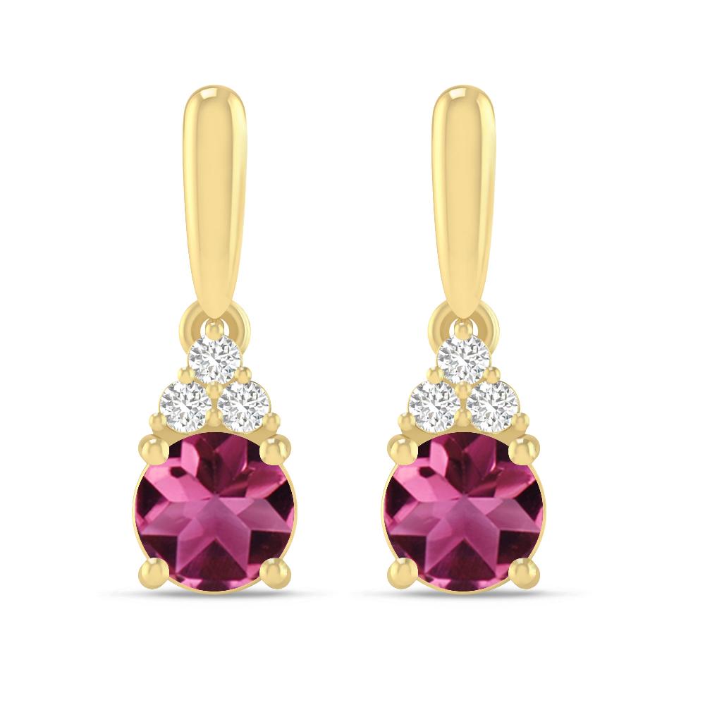 Yellow Gold - Pink Tourmaline