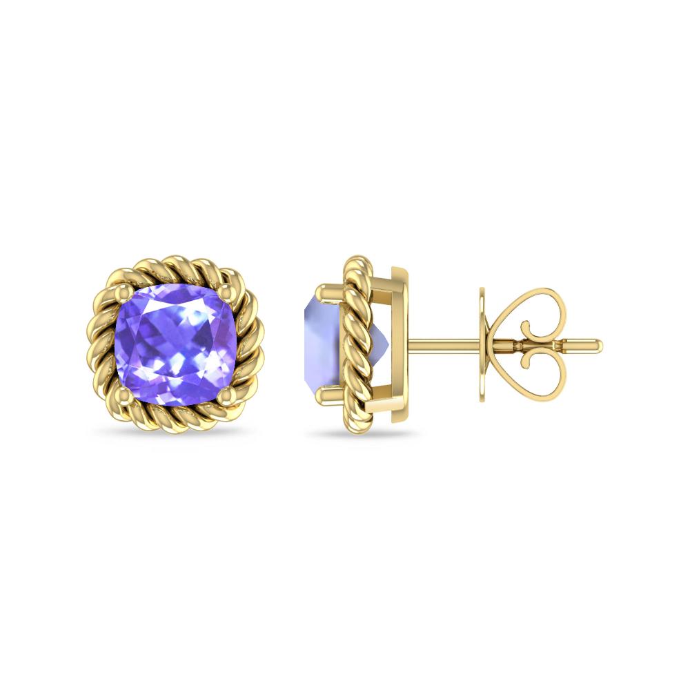 Yellow Gold - Tanzanite