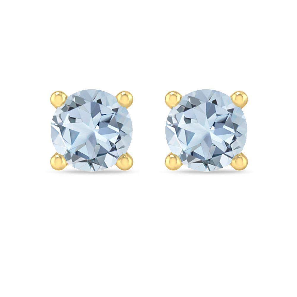 Yellow Gold - Aquamarine