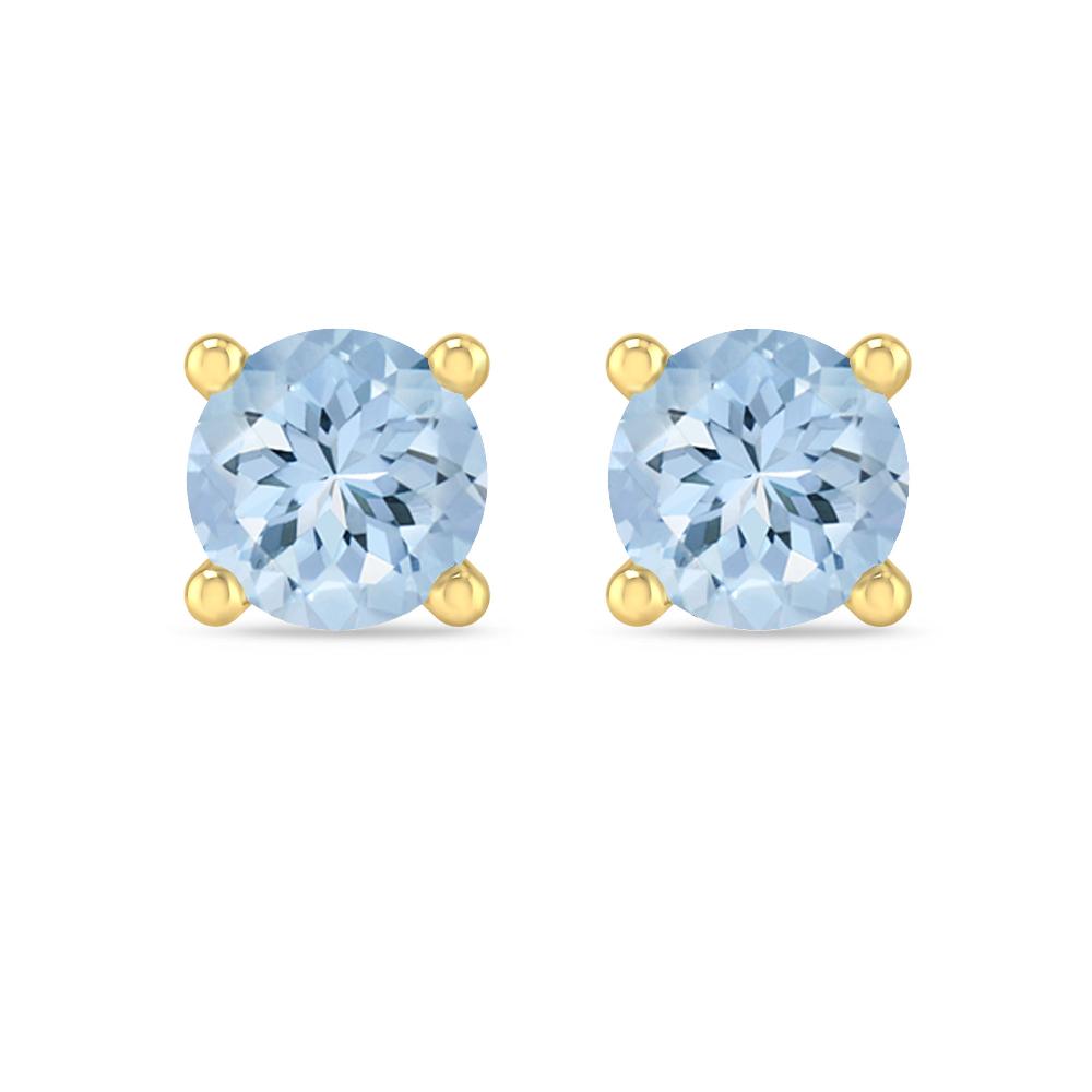 Yellow Gold - Aquamarine