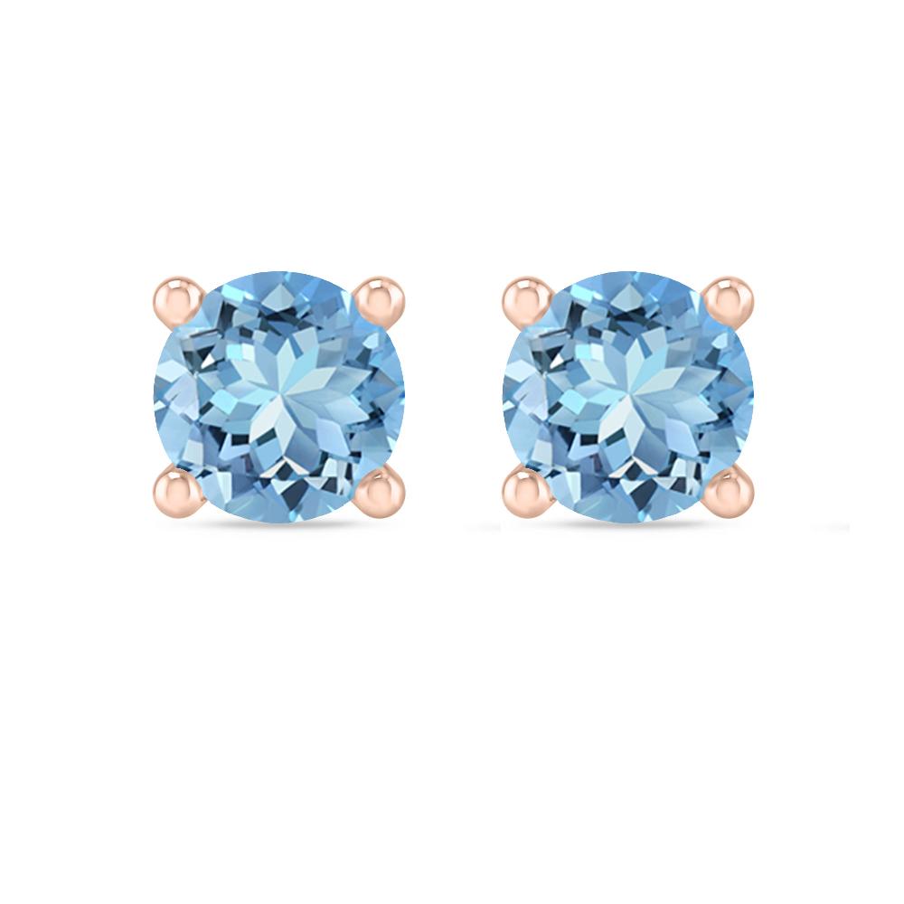 Rose Gold - Aquamarine