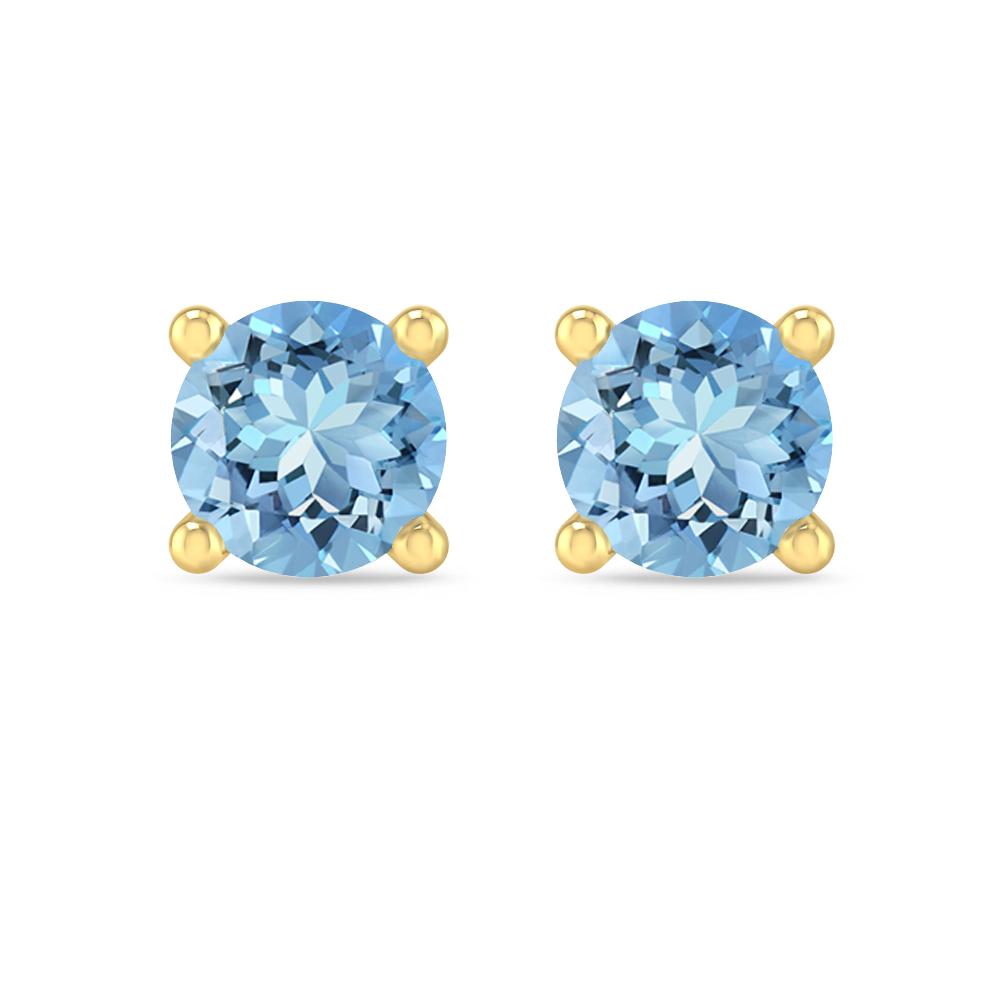 Yellow Gold - Aquamarine