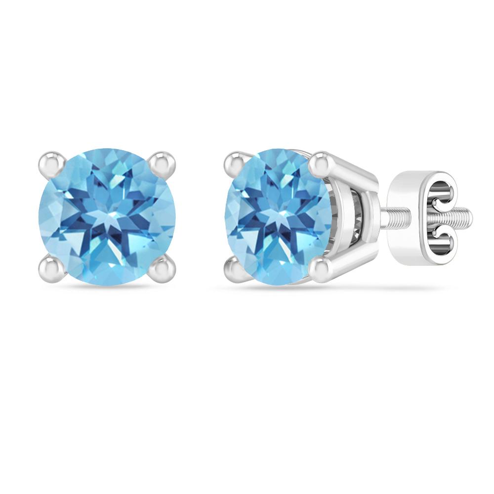White Gold - Blue Topaz