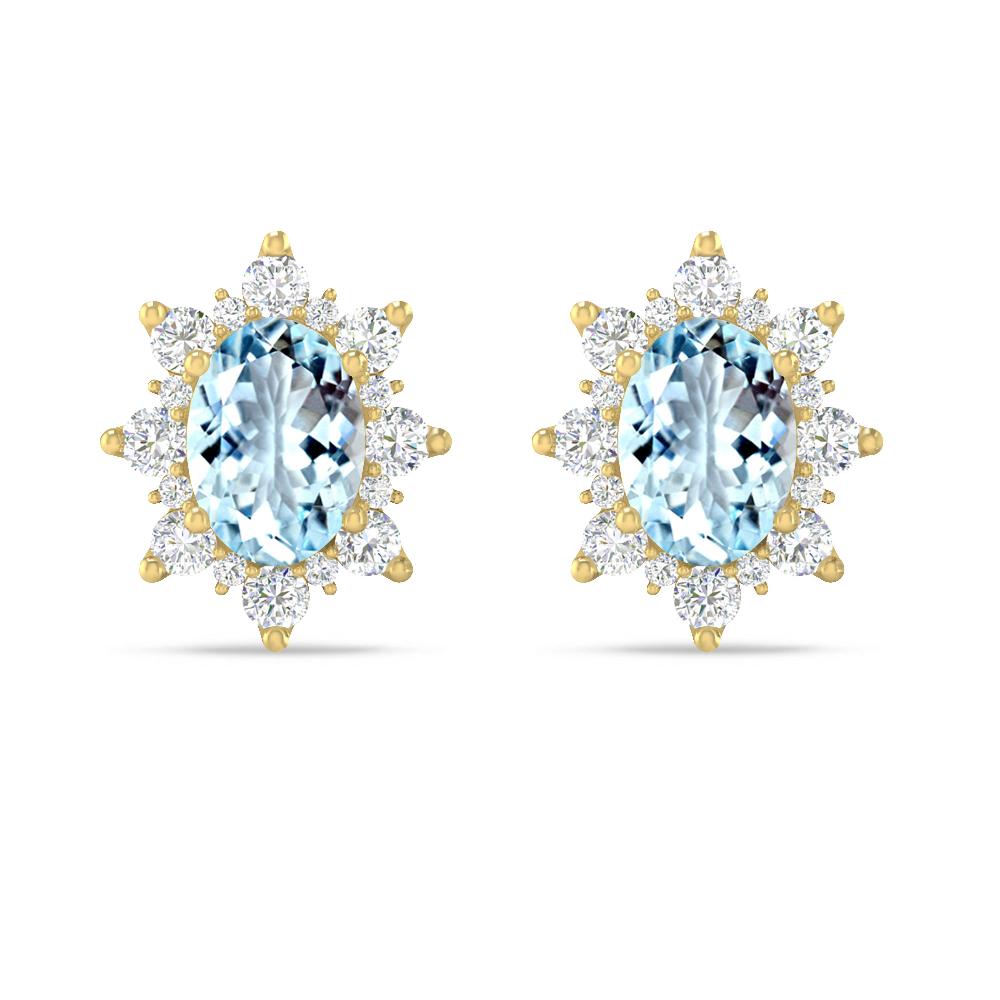 Yellow Gold - Aquamarine