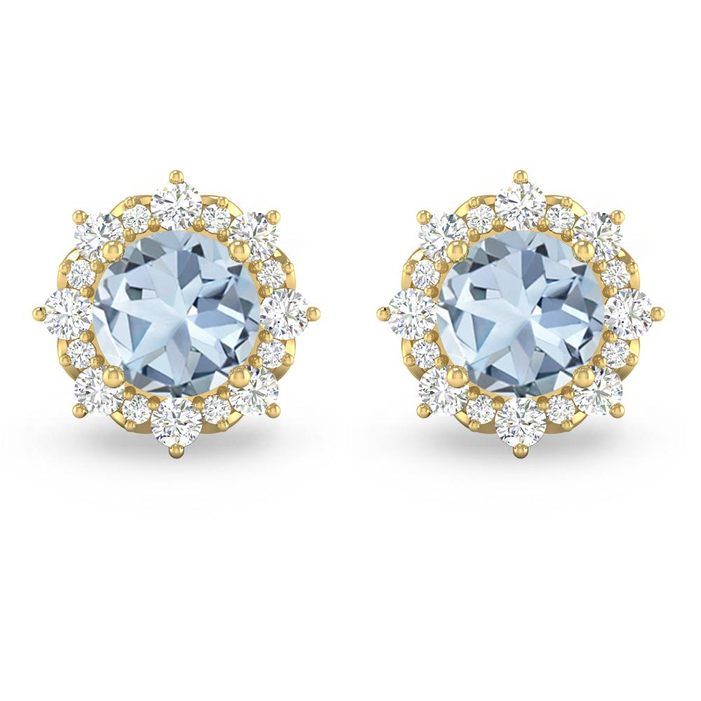 Yellow Gold - Aquamarine