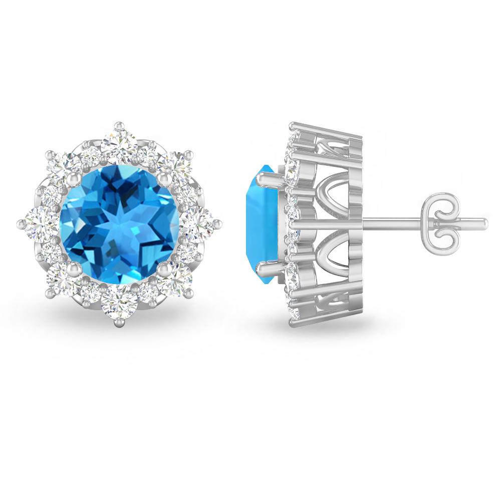 White Gold - Blue Topaz