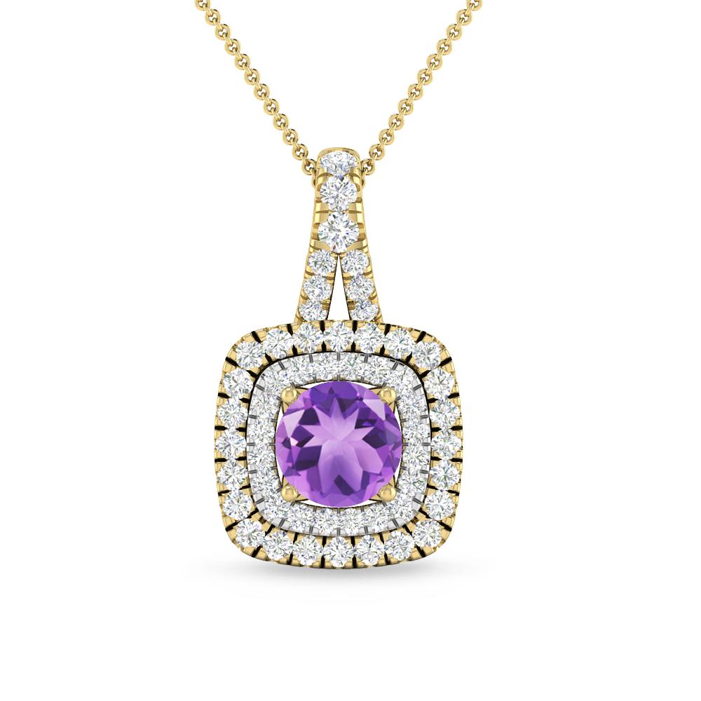 Yellow Gold - Amethyst