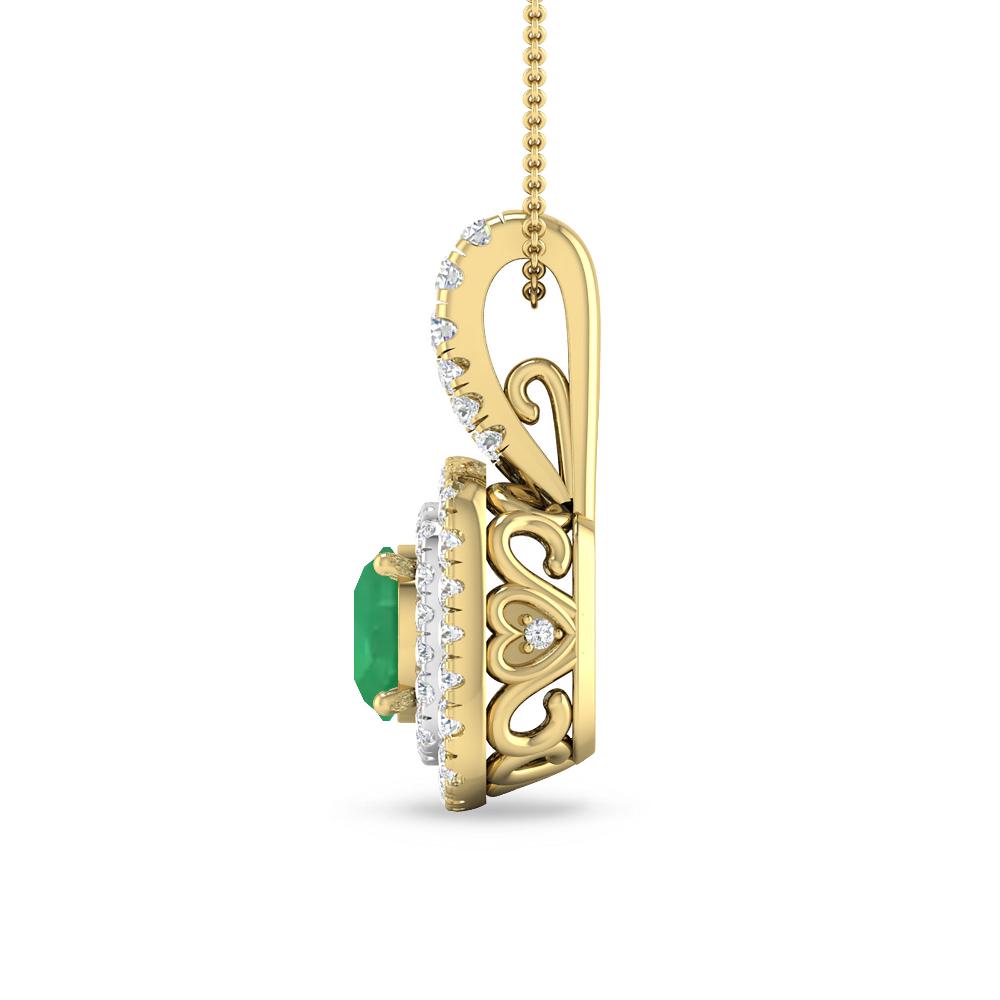 Yellow Gold - Emerald