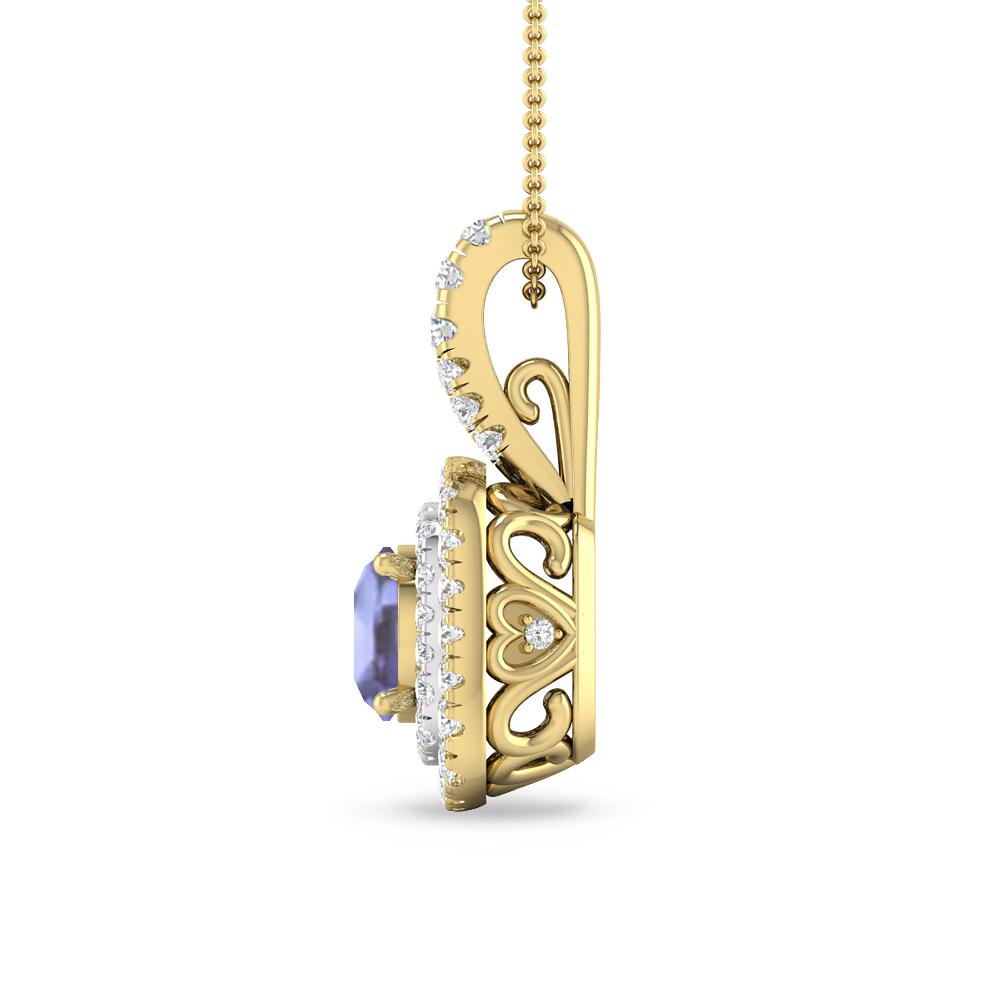 Yellow Gold - Tanzanite