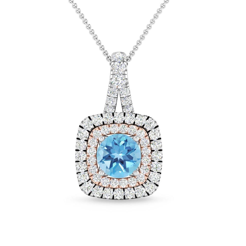 White Gold - Blue Topaz