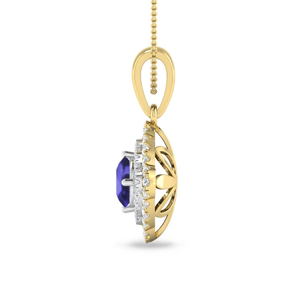 Yellow Gold - Tanzanite