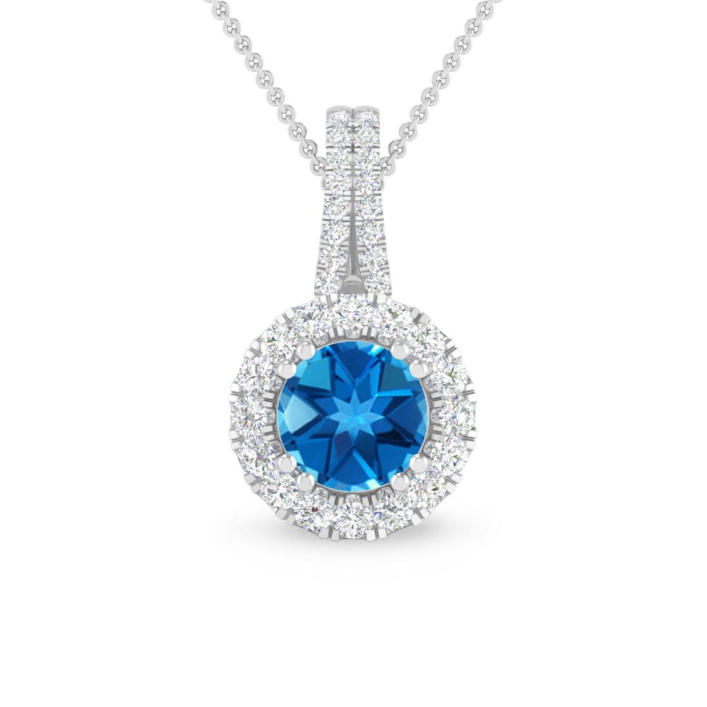 White Gold - Blue Topaz