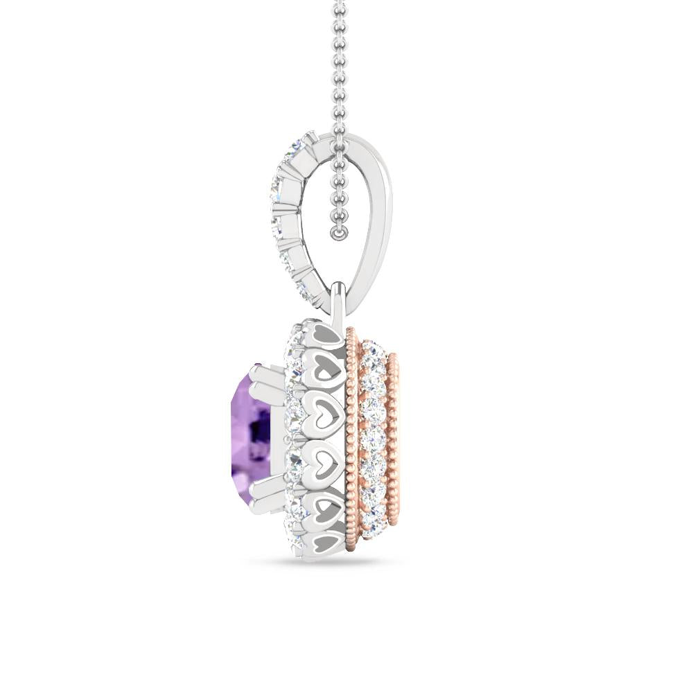White Gold - Amethyst