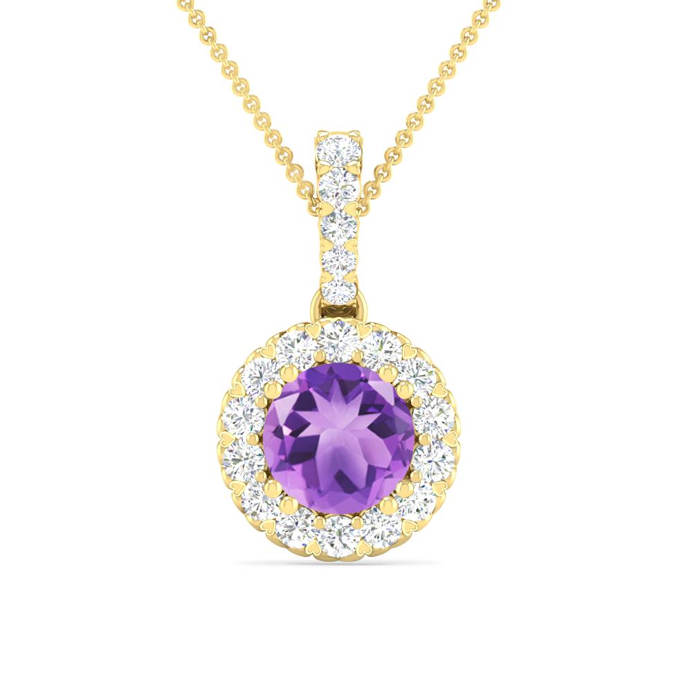 Yellow Gold - Amethyst