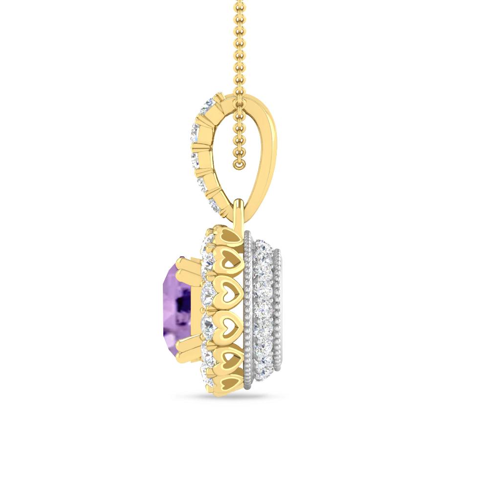 Yellow Gold - Amethyst