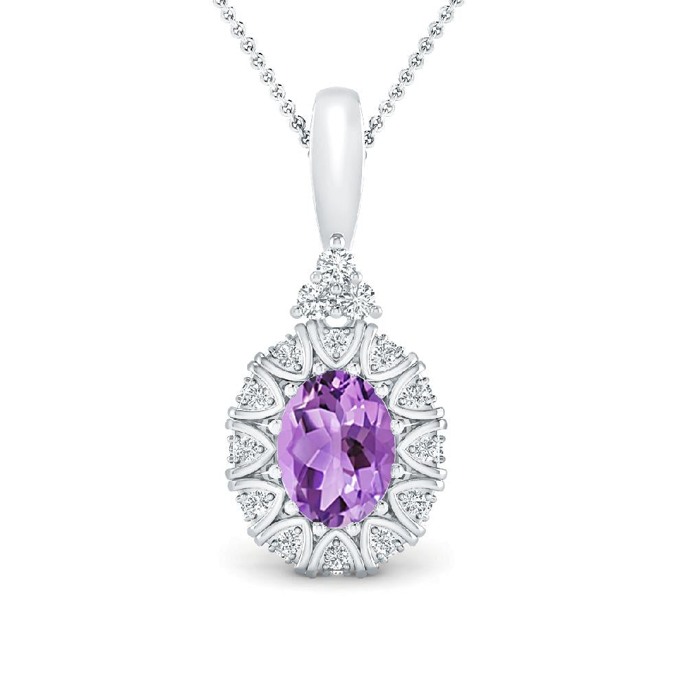 White Gold - Amethyst