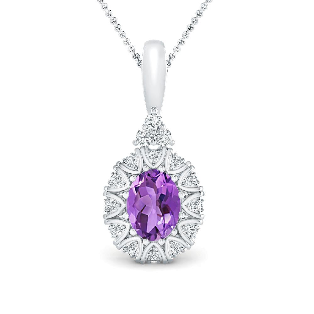 White Gold - Amethyst