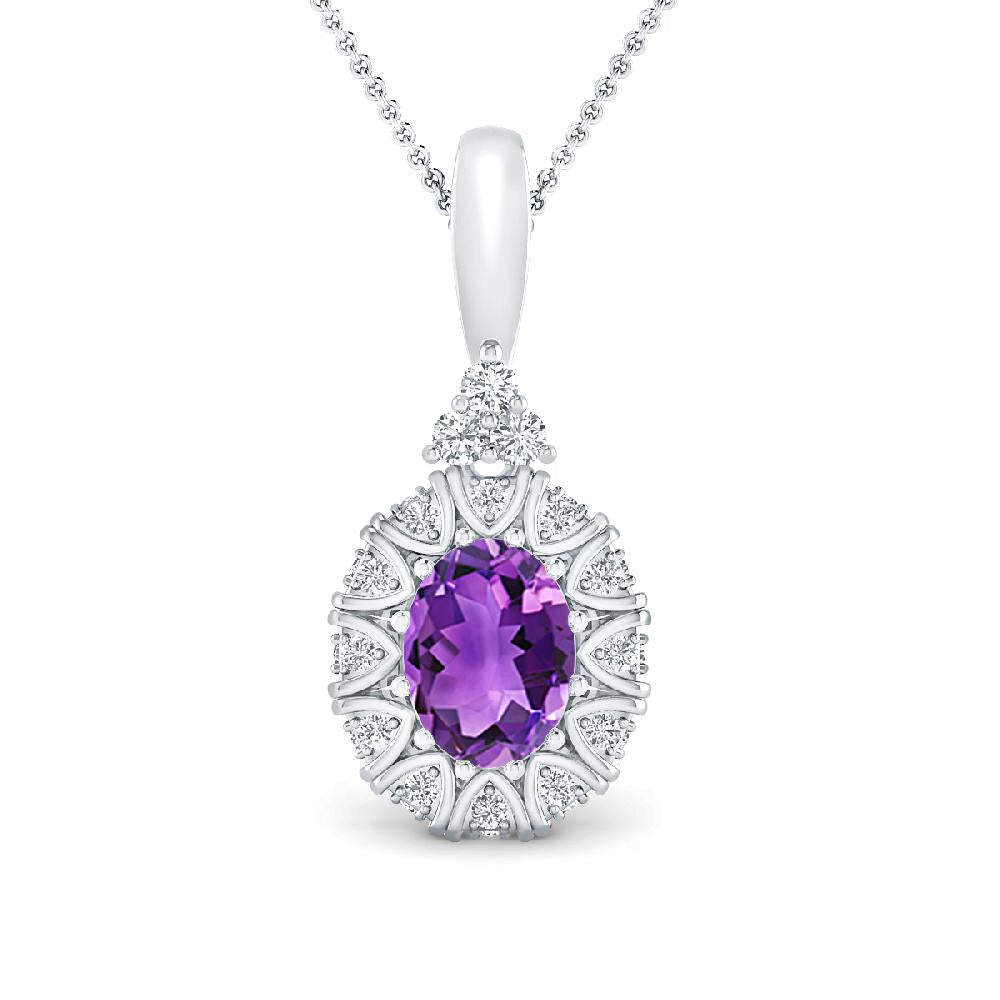 White Gold - Amethyst