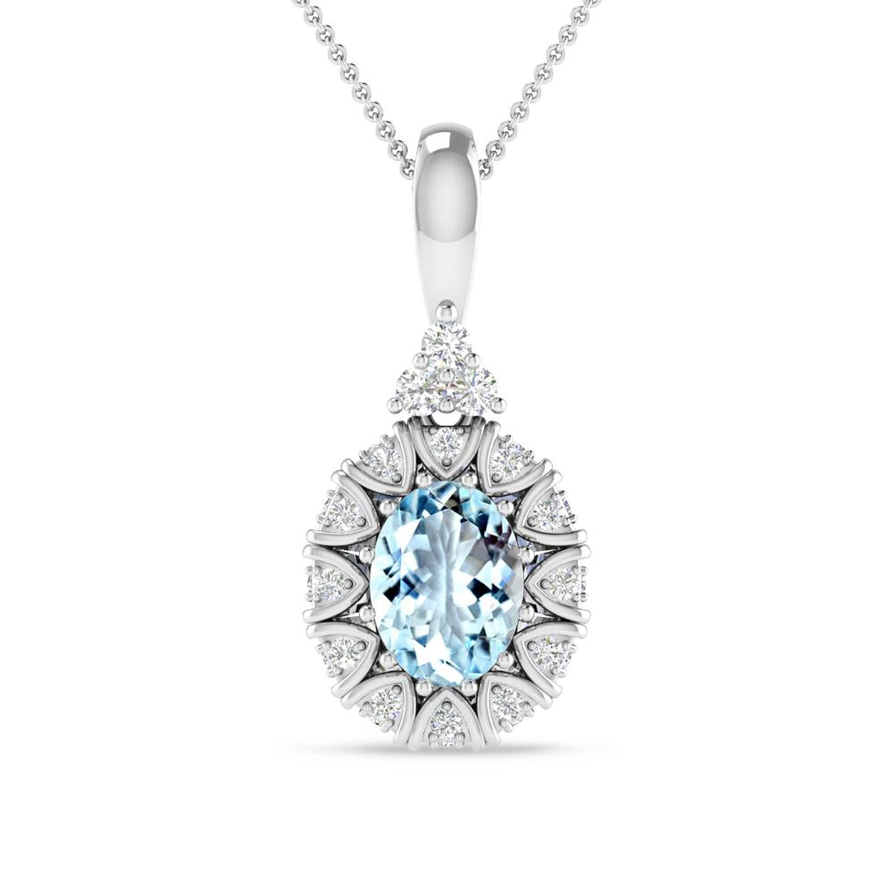 White Gold - Aquamarine
