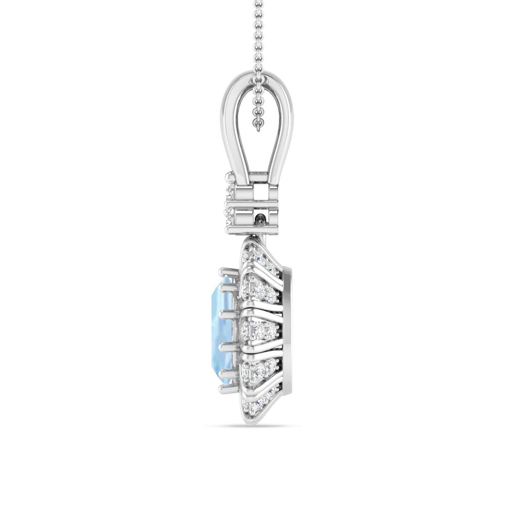 White Gold - Aquamarine