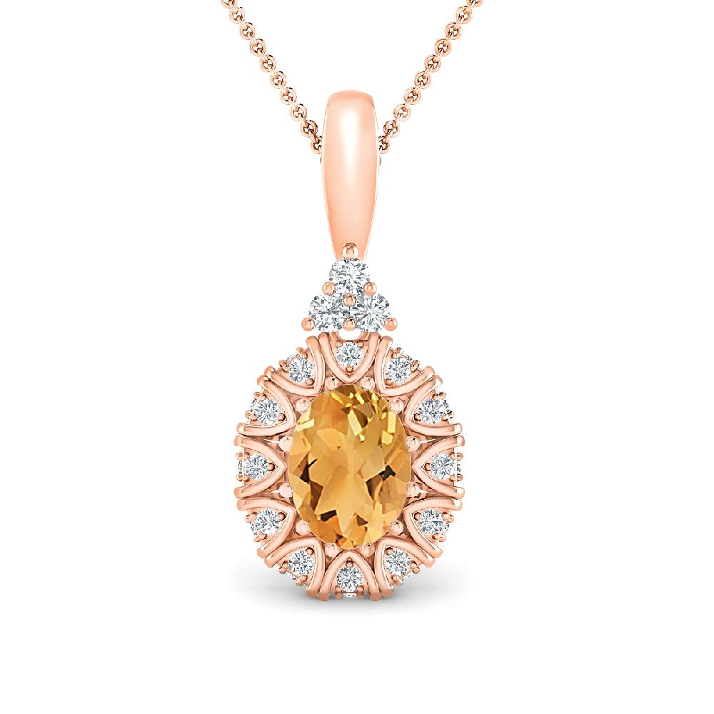 Rose Gold - Citrine