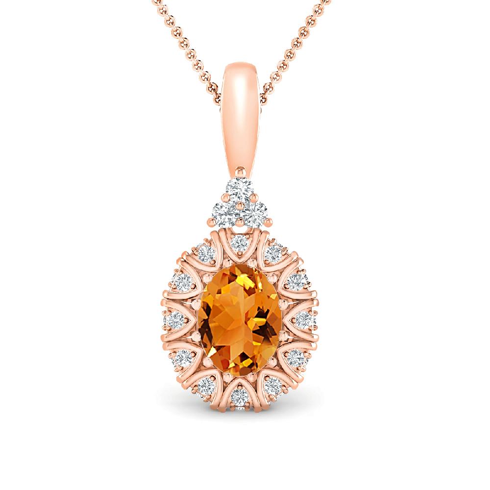 Rose Gold - Citrine