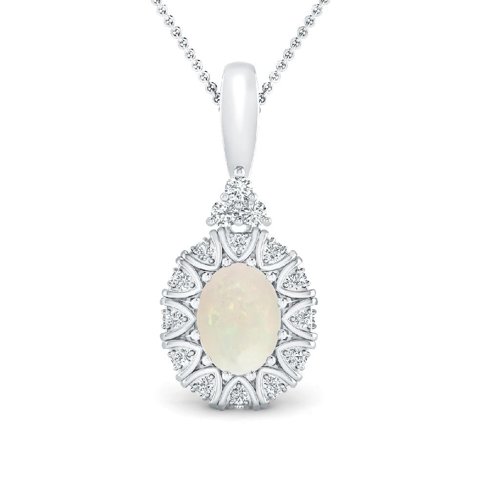 White Gold - Opal