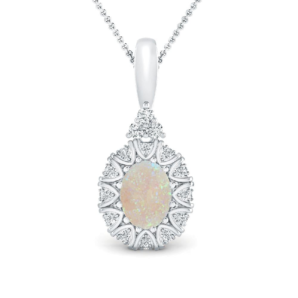 White Gold - Opal