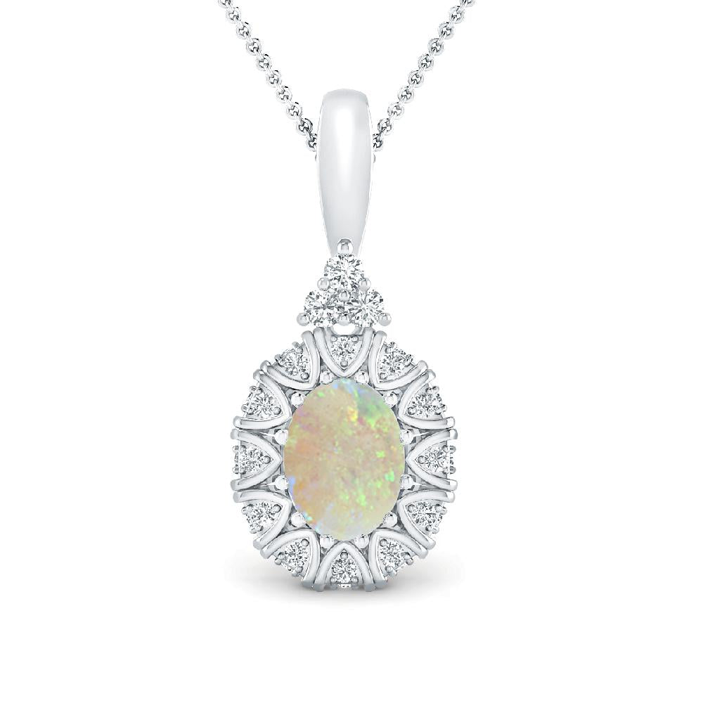White Gold - Opal