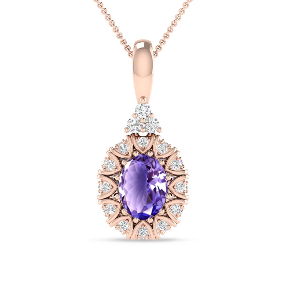 Rose Gold - Tanzanite