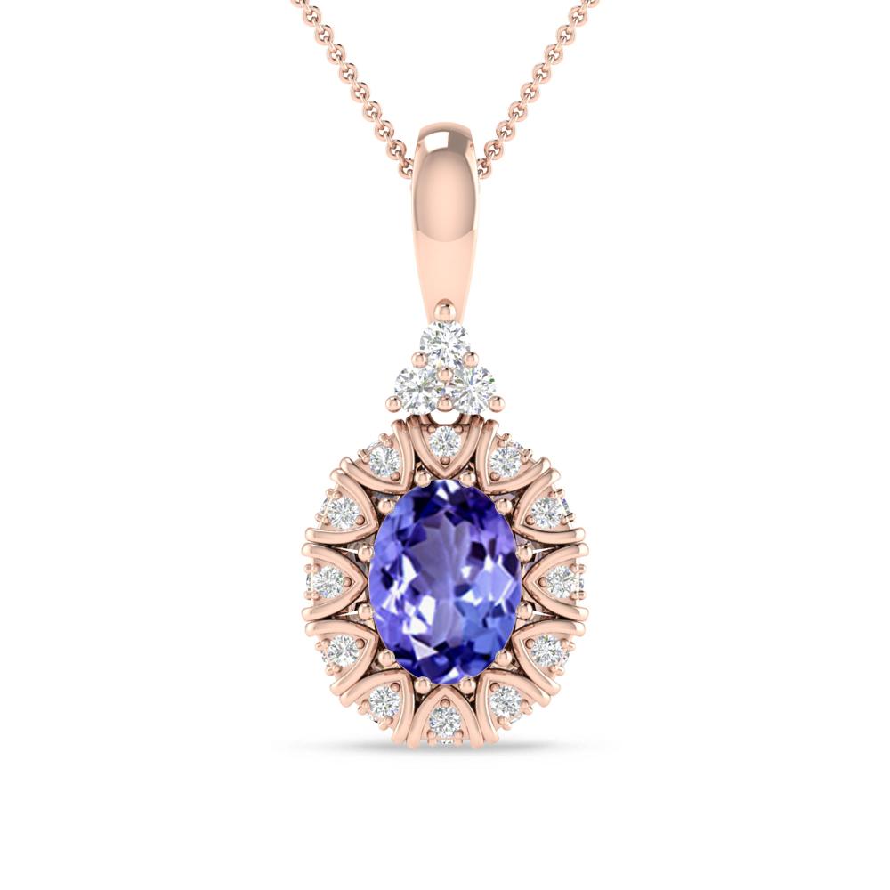 Rose Gold - Tanzanite