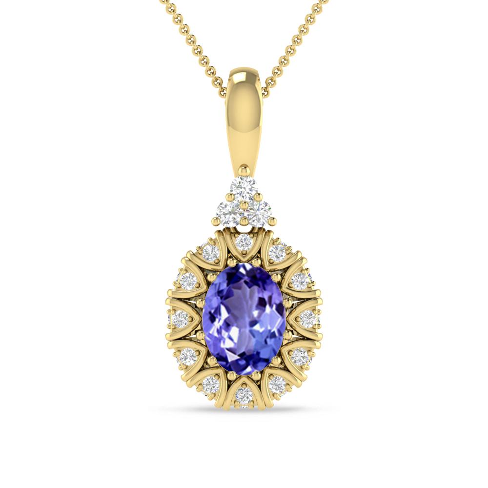 Yellow Gold - Tanzanite