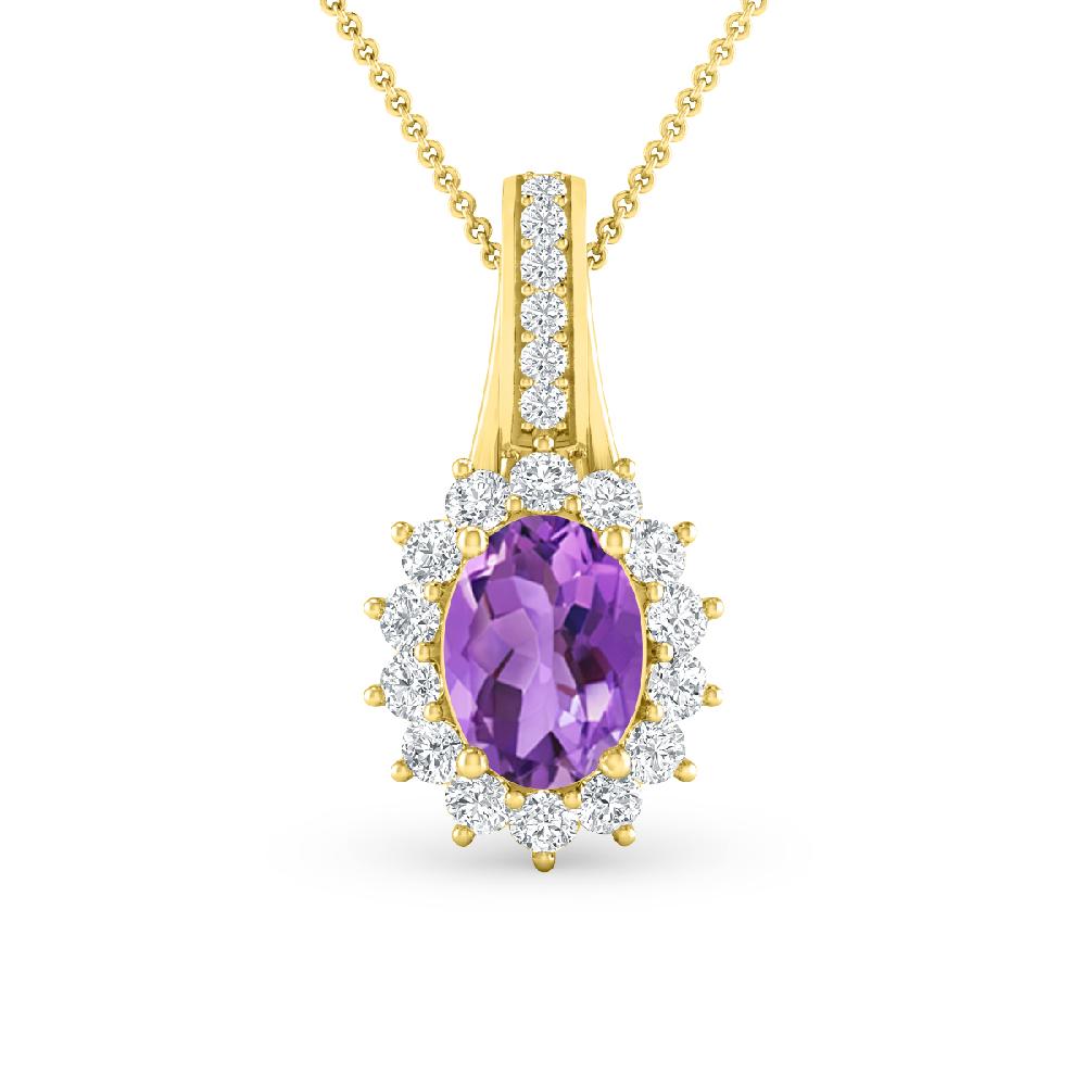 Yellow Gold - Amethyst
