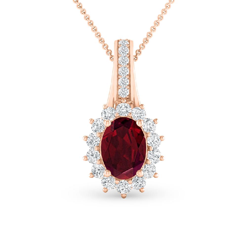 Rose Gold - Garnet