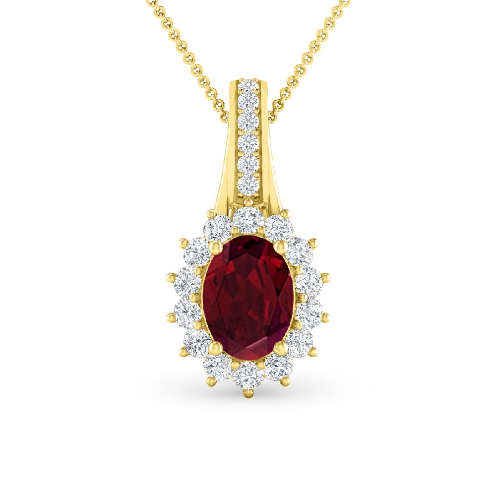 Yellow Gold - Garnet