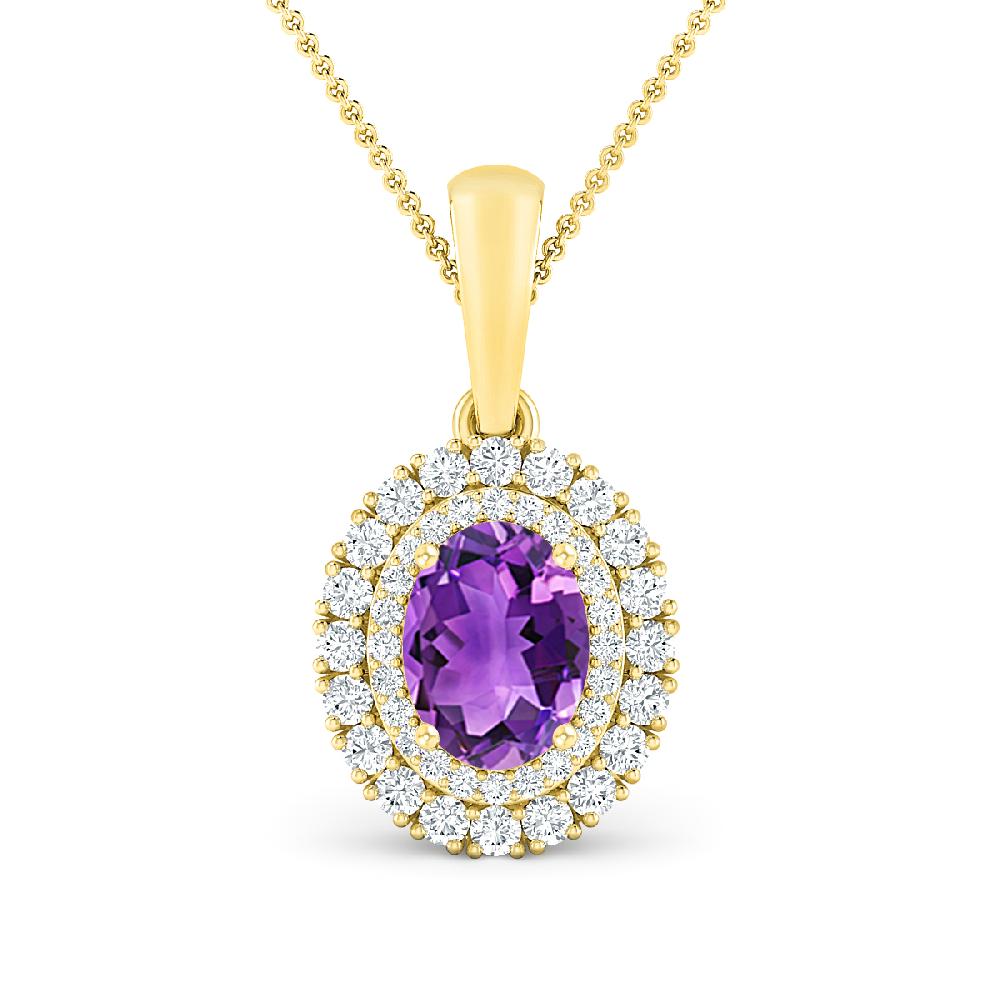 Yellow Gold - Amethyst