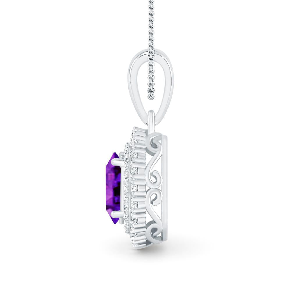 White Gold - Amethyst