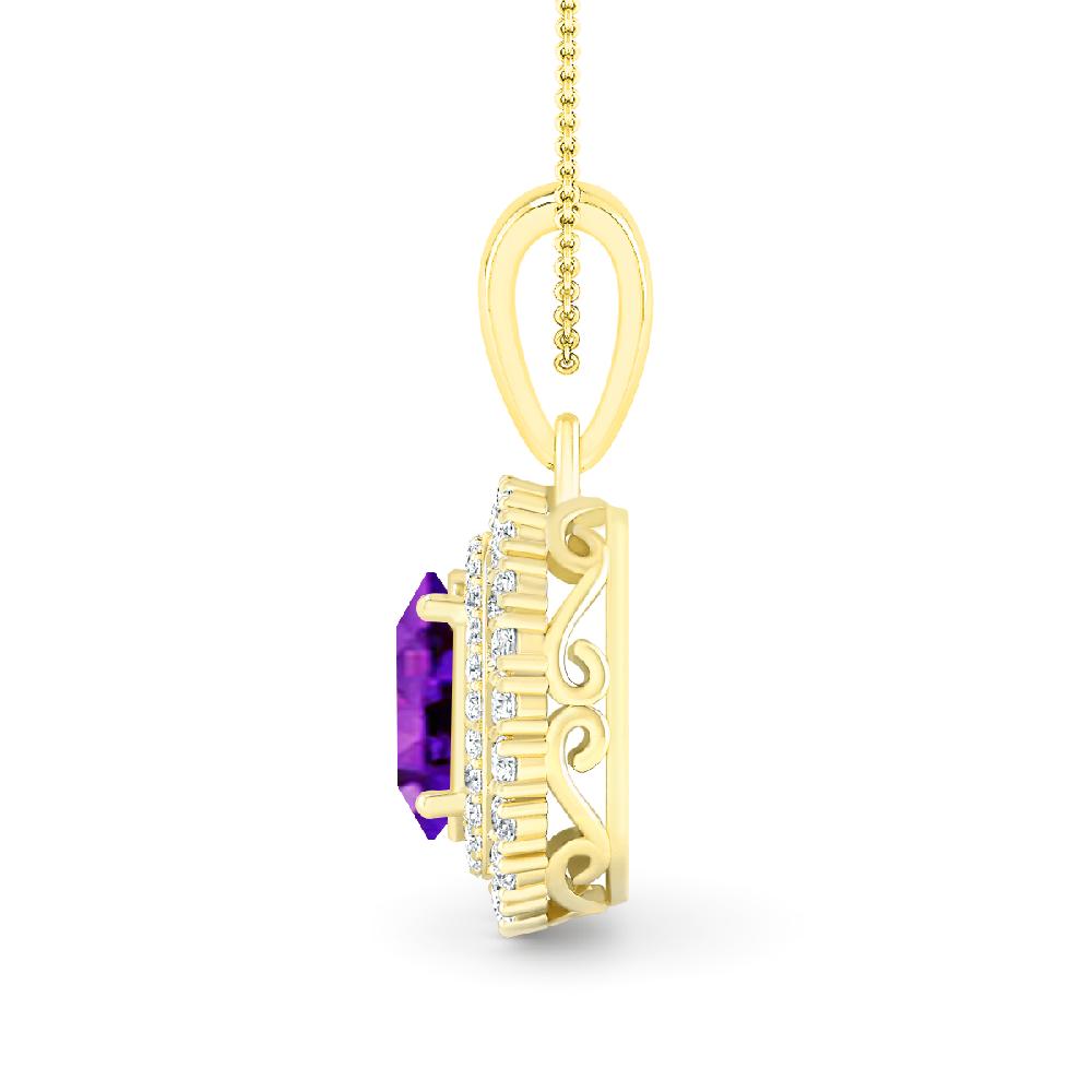 Yellow Gold - Amethyst